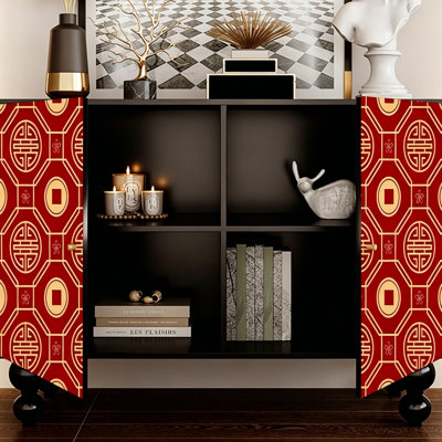 Armoire de rangement compacte en bois massif