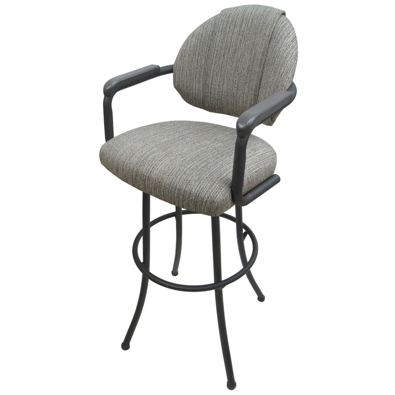 Comptoir pivotant, tabouret de bar et très grand tabouret Kolarik, Tabouret de bar (siège d’une hauteur de 30 po), Gris