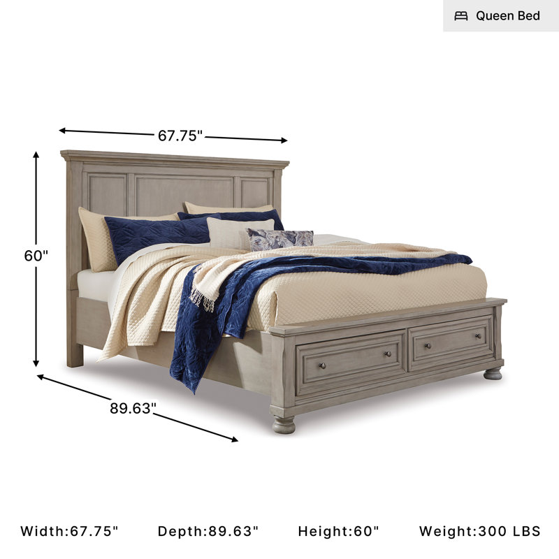 Beamish Panel Storage Bed, Queen