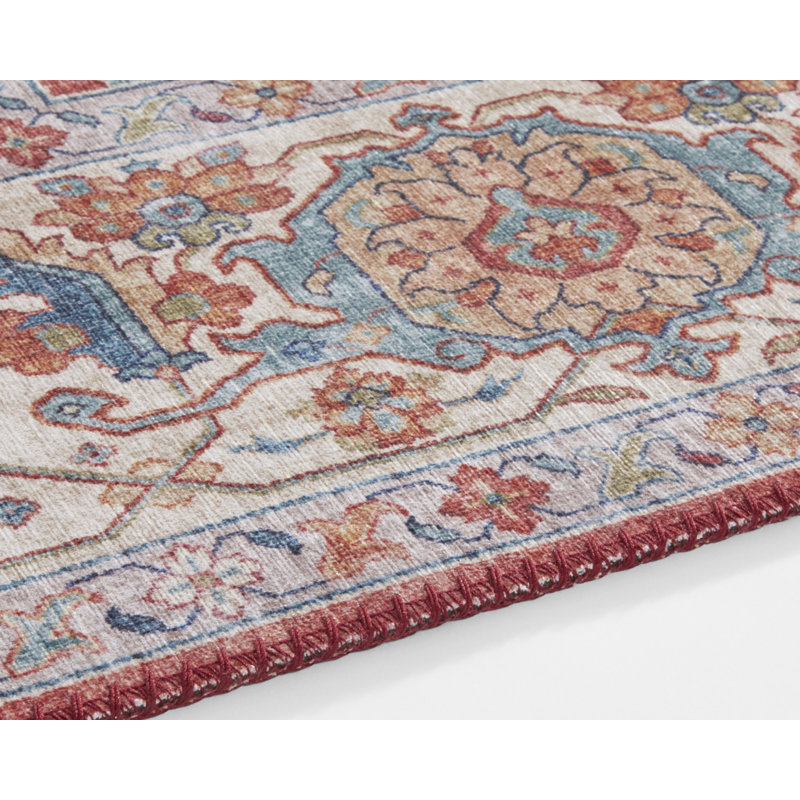 Sylla Tufted Brick Red Rug, Runner 80 x 200cm