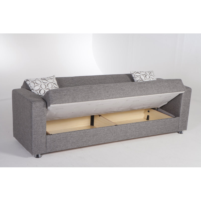 Tokyo Tight Back Convertible Sofa, Gray