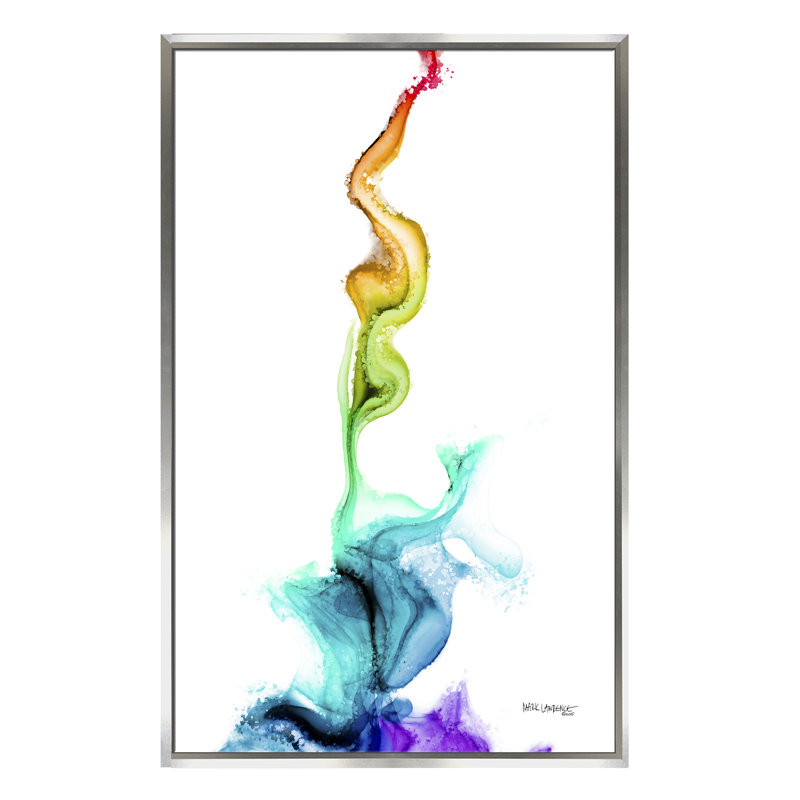 «never soif. « john 4:14 », reproduction d’impression sur toile, H 43,5 po x l 27,5 po x P 2 po, Cadre flottant argent