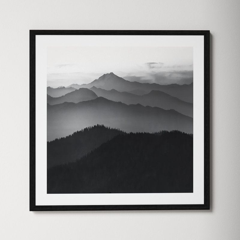 Cascades by Danita Delimont, 27.5" H x 27.5" W x 0.75" D, Black Framed