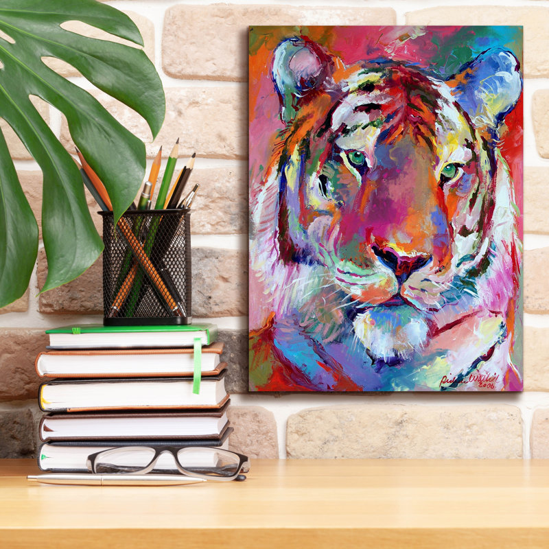 «Tiger 4» par Richard Wallich, H 16 po x l 12 po x P 0,75 po