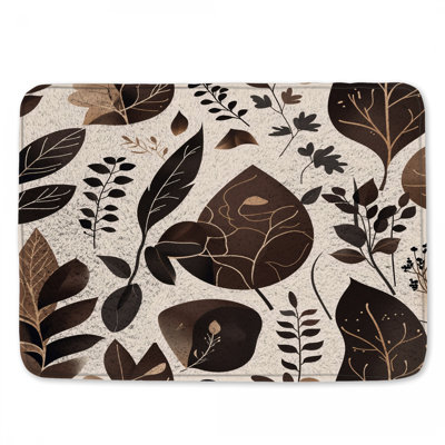 Floral Bath Mat Bohemian Boho Bathroom Decor