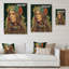 Contemporary Bohemian Woman VII - Boho Woman Print on Natural Pine Wood-1135407303