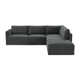 Deirdre 5 - Piece Modular Upholstered Reversible Chaise L-Sectional