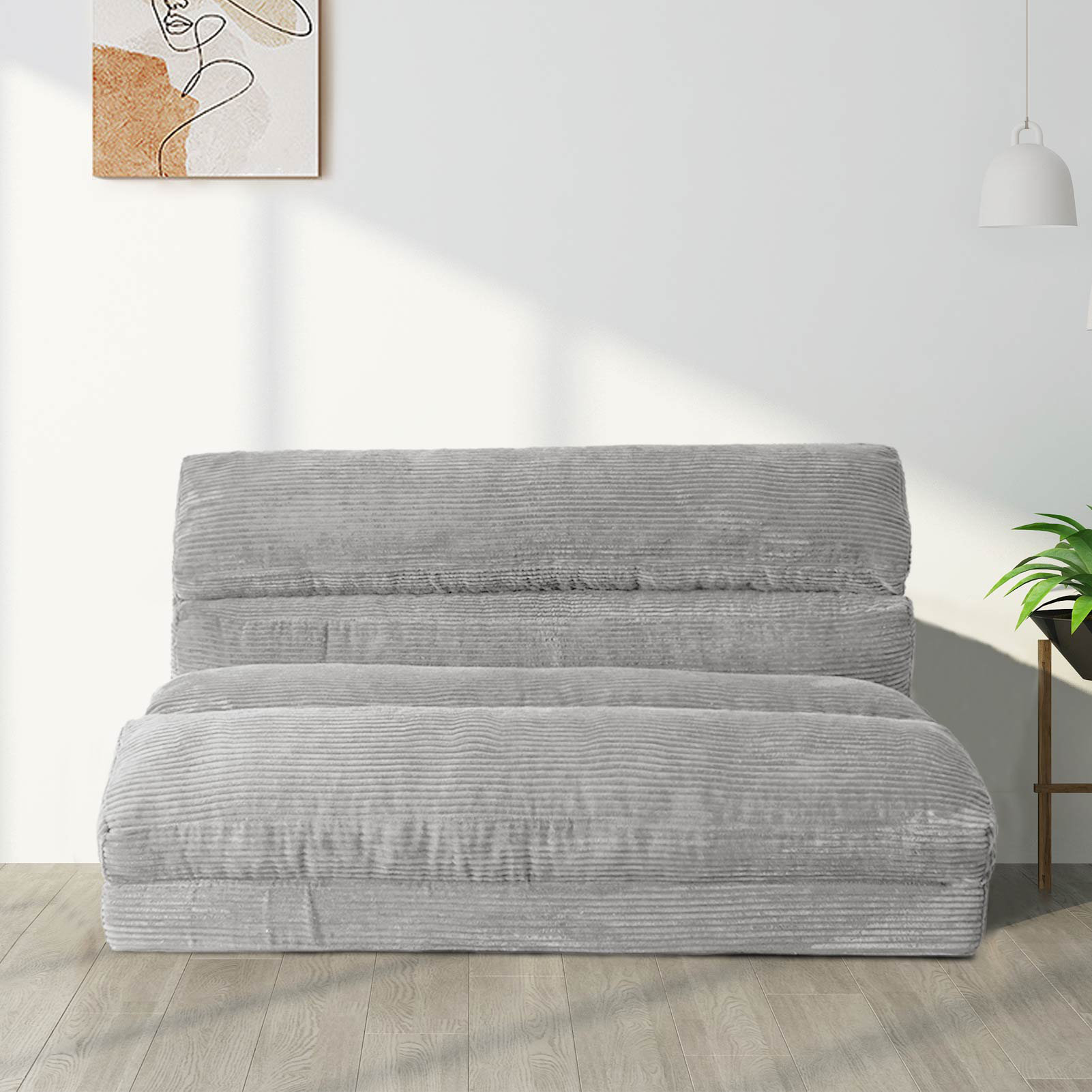Ebern Designs Gola Armless Sofa & Reviews | Wayfair