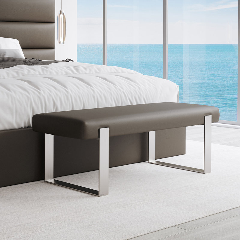 Paschke Storage Bench, Saddle Brown