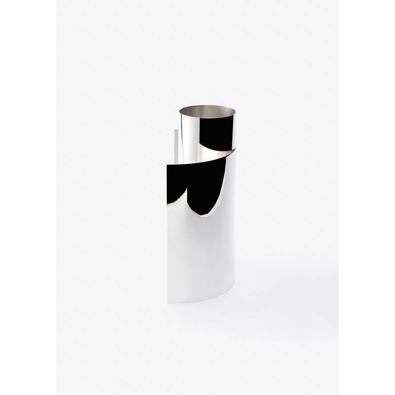 Around Silver Plated Table Vase, Silver/Gold