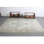 Grand tapis vert en laine pour votre salon avec un design turc antique