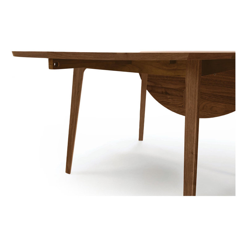 Table à abattant Catalina - 38 po x 32 po / 65 po, Noyer naturel