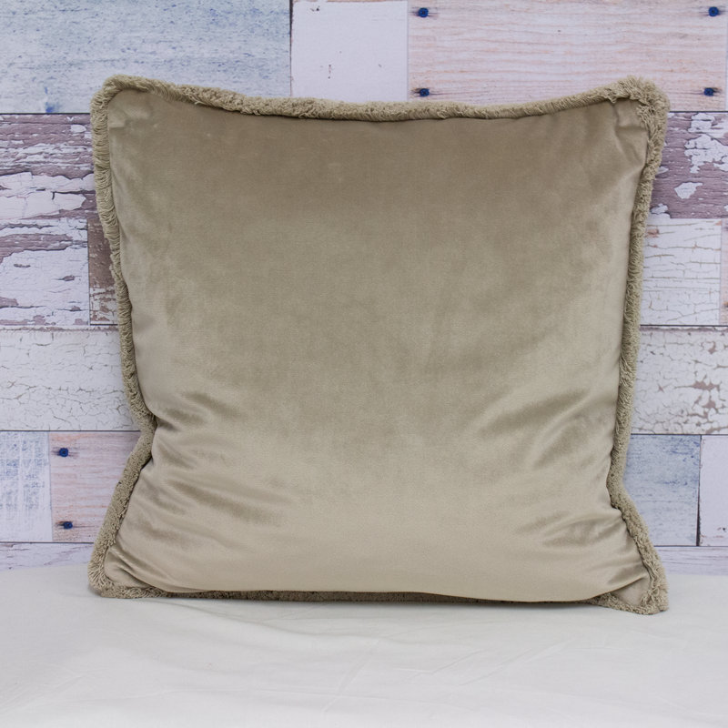 Square Cushion Cover, Taupe
