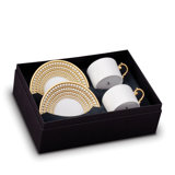 Perlee Gold Tea Cup & Saucer (Gift Box of 2)
