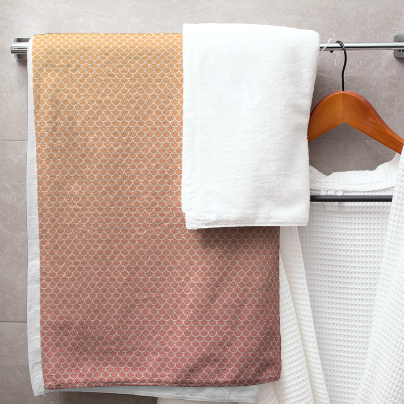 Katelyn Elizabeth Bath Towel, Yellow/Pink