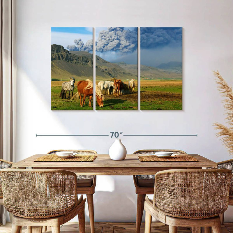 Brampt Icelandic Ponies, 36" H x 57" W
