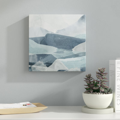 Blue Range III by June Erica Vess - Wrapped Canvas Painting