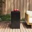 Table d'appoint aspect bois noir, 69,2 cm (27,23 po), couleur Blend, idéale pour une décoration d'appoint ou à plusieurs niveaux, aspect bois vieilli, usage intérieur et extérieur.