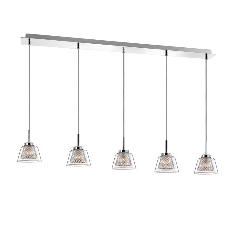 Boccale 5 - Light Chrome LED Kitchen Island Pendant