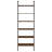 Itxel 31-Inch 6-Shelf Wall Bookshelf Walnut