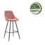 Upholstered Counter Stool with Metal Frame-748741093