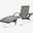 80'' Outdoor Wicker Chaise Lounge Chairs Set of 2, Patio Rattan Reclining Chair Pull-out Side Table Adjustable Backrest Ergonomic Wave Design Pool Sunbathing Recliners, Grey-1874699694