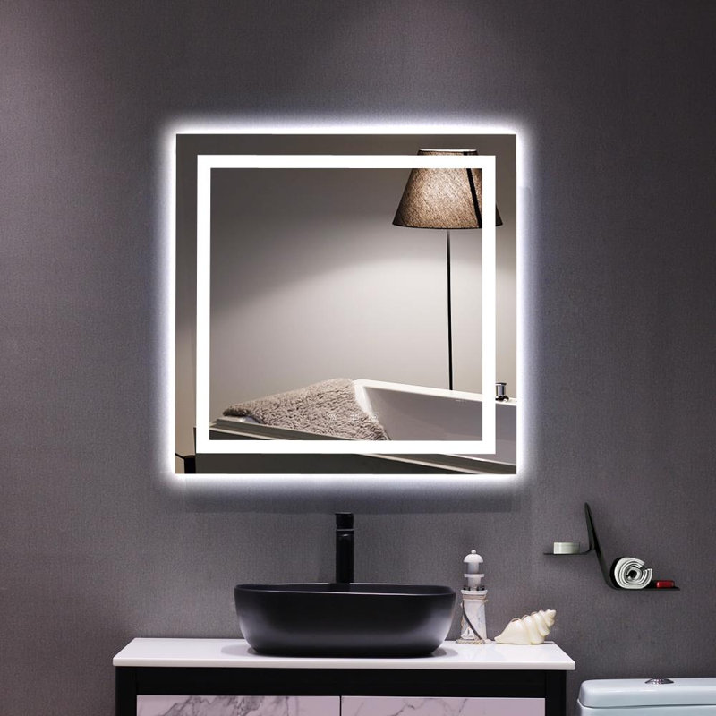 Miroir de salle de bain Giardina, 32 po x 32 po
