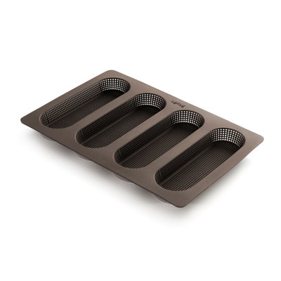 Mini baguette en silicone perforée brillante