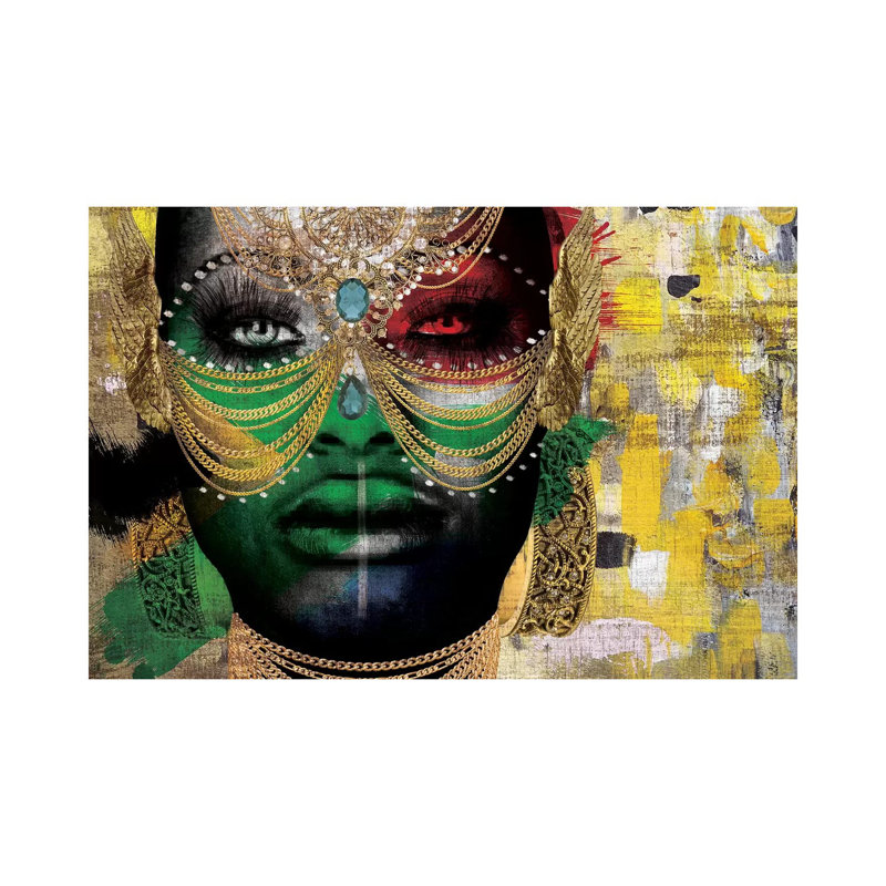 «Girl» par Nikki Chu - reproduction, H 32 po x l 48 po x 1,5 po, Toile tendue
