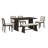 Dining Table Set, Rectangular Kitchen Table With 4 Chairs & 1 Bench (Espresso)-2139545222
