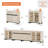 Modern Sideboard With Adjustable Shelves, 4 In 1 Storage Cabinet With Glass Doors, Coffee Bar Cabinet For Living Room, Kitchen-1529237095