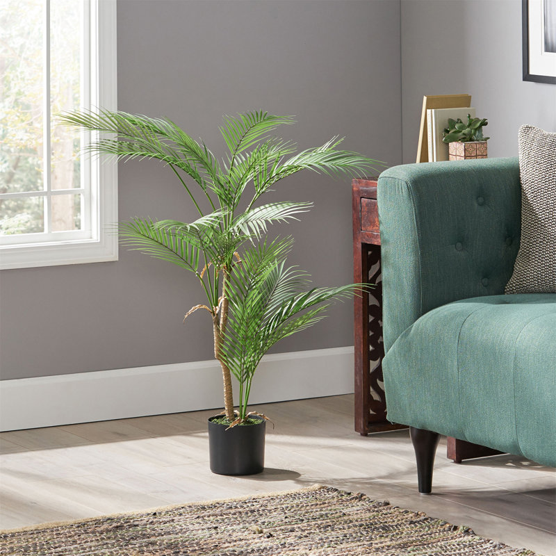 ARBRE DE PAUME ARTIFIQUE 100CM, H 40 po x l 30,75 po x P 30,75 po