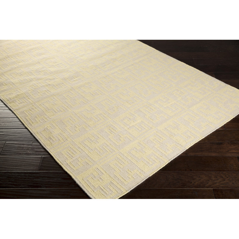 Araliya Wool Geometric Indoor Rug, Rectangle 2' x 3'