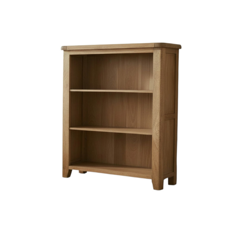 Dorchester Solid Wood Standard Bookcase, (3 Shelves) 110cm. H x 100cm. W x 32cm. D