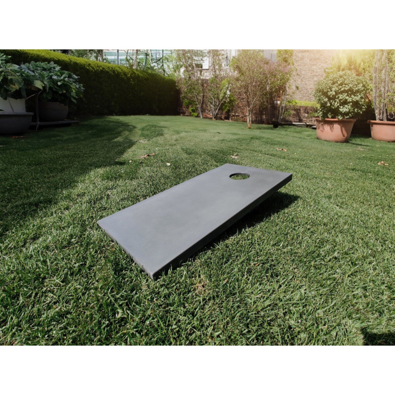 Ensemble de planches de béton flottantes Cornhole, Blanc / Blanc