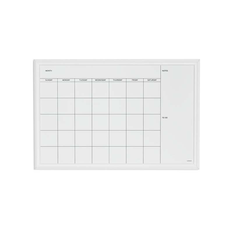 Magnetic Calendar/Planner Whiteboard 30" x 20"