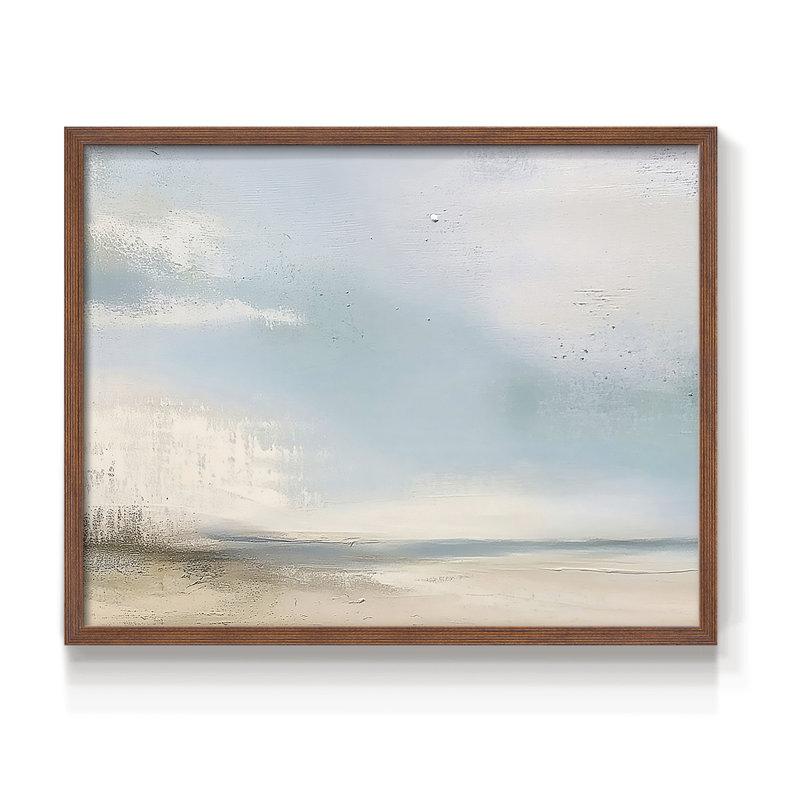 Abstrait, série CXIV, reproduction encadrée, Noyer, H 16 po x l 20 po