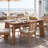 Farmhouse Solid Wood Rectangular Kitchen Table