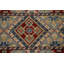 Tapis rayé à motif géométrique Kazak