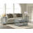 Lund 15.75" Wide Rectangular End Table With 1 Tray And 1 Shelf, Dove Gray-1148782212
