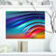 « belle ondulations arc-en-ciel », impression sur toile-20865754