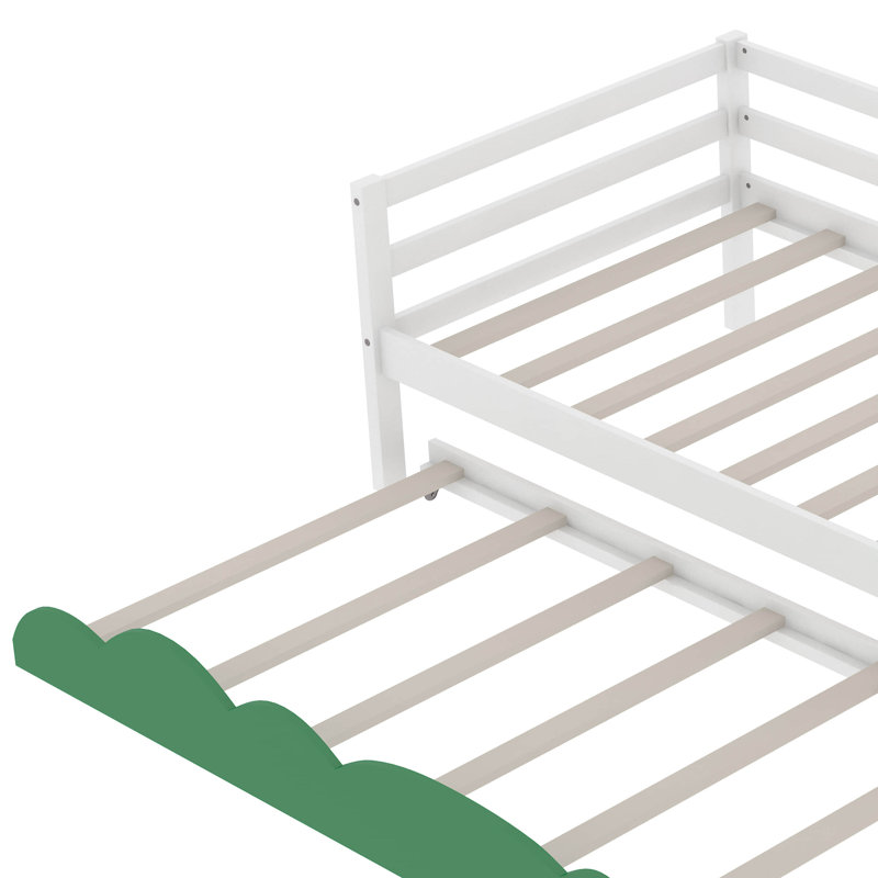 Lit plateforme simple Ikeny, Blanc