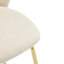 Tabouret de bar d'intérieur rembourré Kira, structure en métal, ensemble de 2