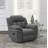 Cassandre Upholstered Glider Recliner Charcoal-850973025-850973031