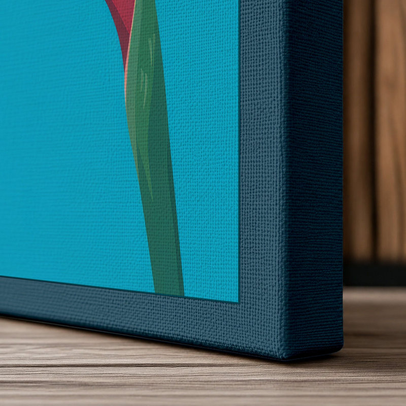 Print, 36x24 - 91.4 x 61.0 cm, Teal Border