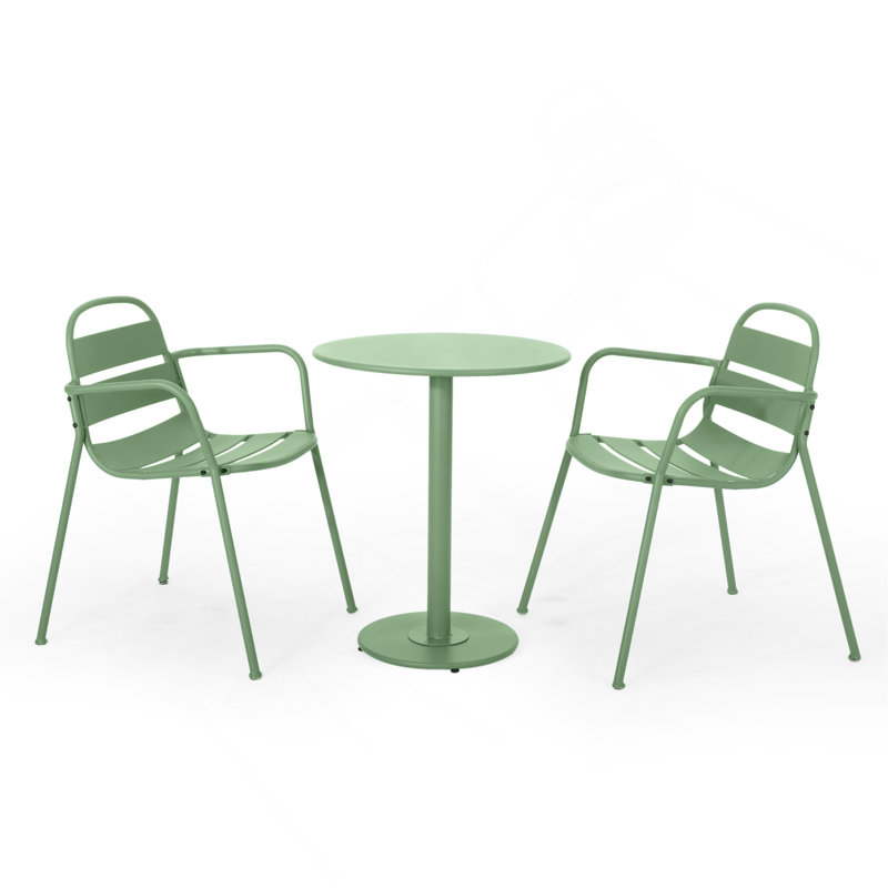 Nova Bistro Set, Dark Green