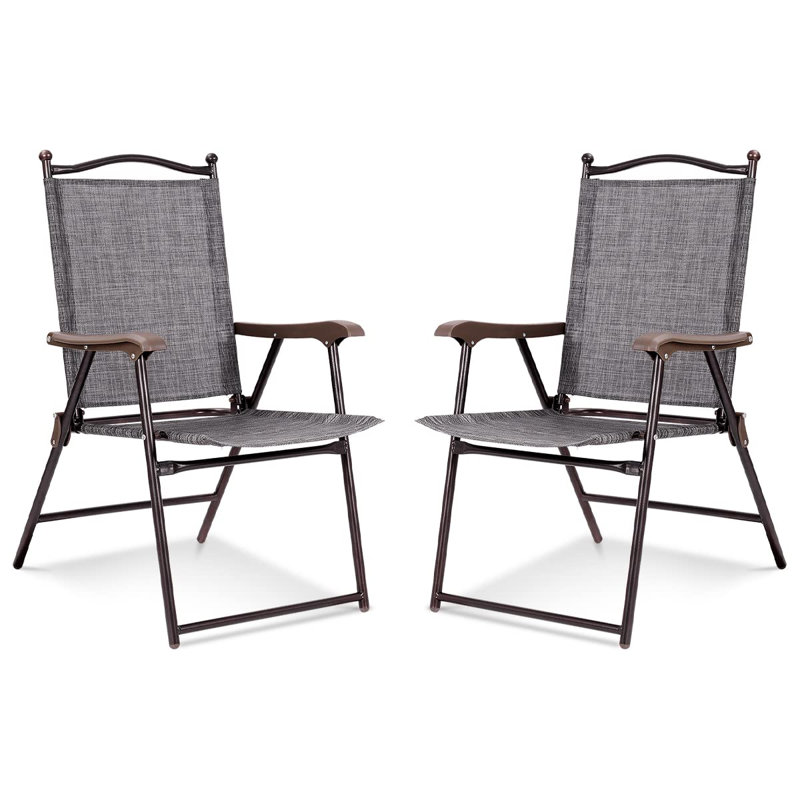 Martelle Folding Camping Chair, Grey