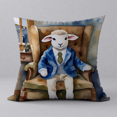 Polyester Throw Square Pillow Cover & Insert by Manos Morenas