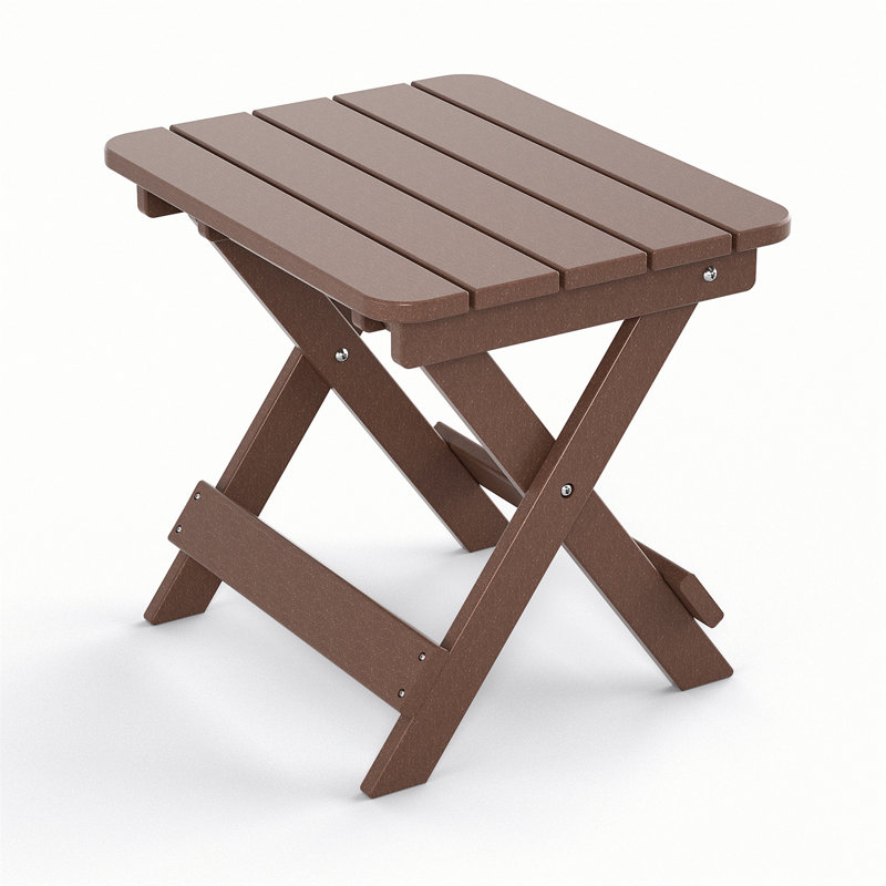 table de bout à pieds croisés, Brun