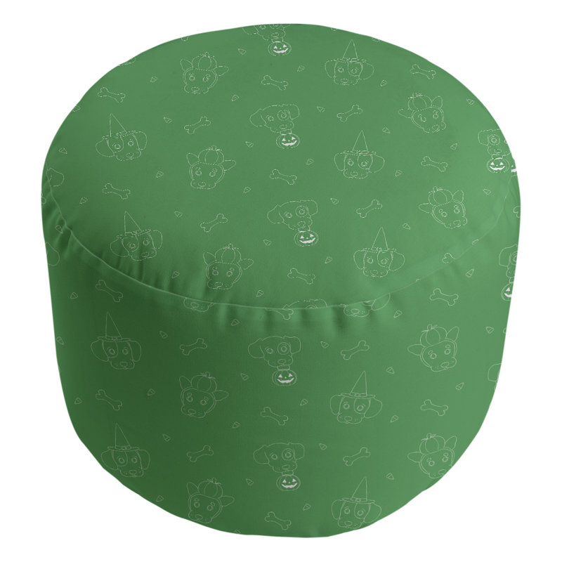 repose-piedsst hol halloween dogs, Vert / blanc